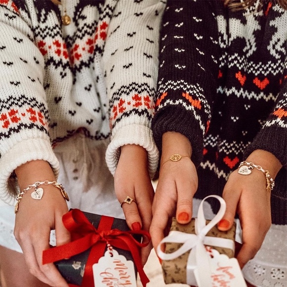 Christmas Sweater Nordic Print White - Picture 5 of 17